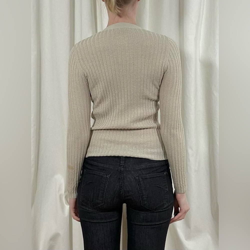 90s Express Beige Cardigan - Picture 4 of 8